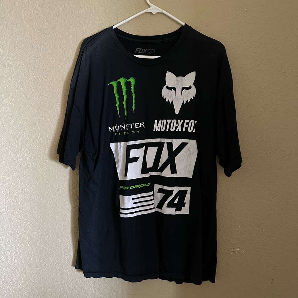 Fox Monster Energy Rare Tshirt Size XL vintage